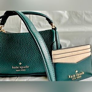Kate Spade Teal Crossbody and wallet pair!